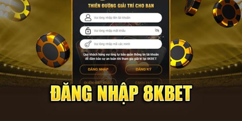 Quy trình tiến hành đăng nhập vào nhà cái 8KBET chi tiết